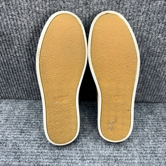 UGG Cas Suede Sneakers Shoes Womens 7.5 Tan Caramel Slip On Metallic 1019217 - Picture 9 of 11